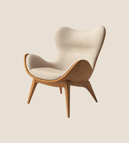 Plush White Chair